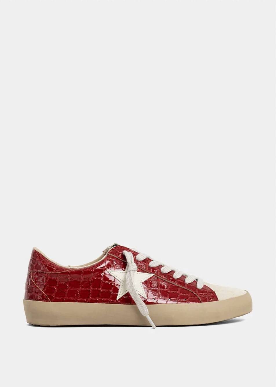 NEW SHU SHOP women's paula sneakers in red